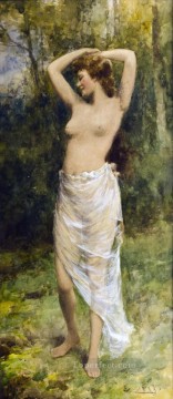 Desnudo Painting - La belleza del baño Alfred Glendening JR impresionismo desnudo